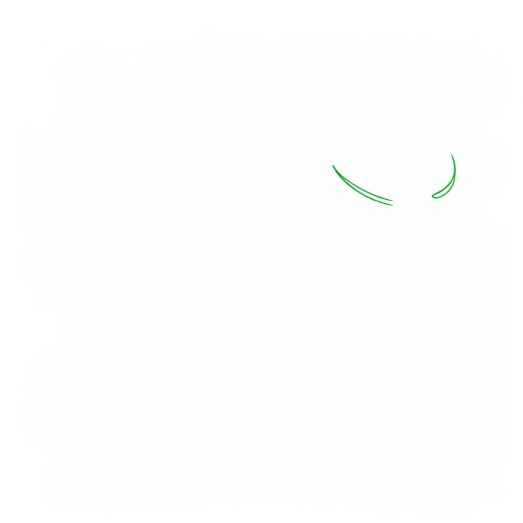 라이브 카지노 테이블의 부드러운 녹색 조명과 어두운 배경이 어우러진 미니멀 일러스트